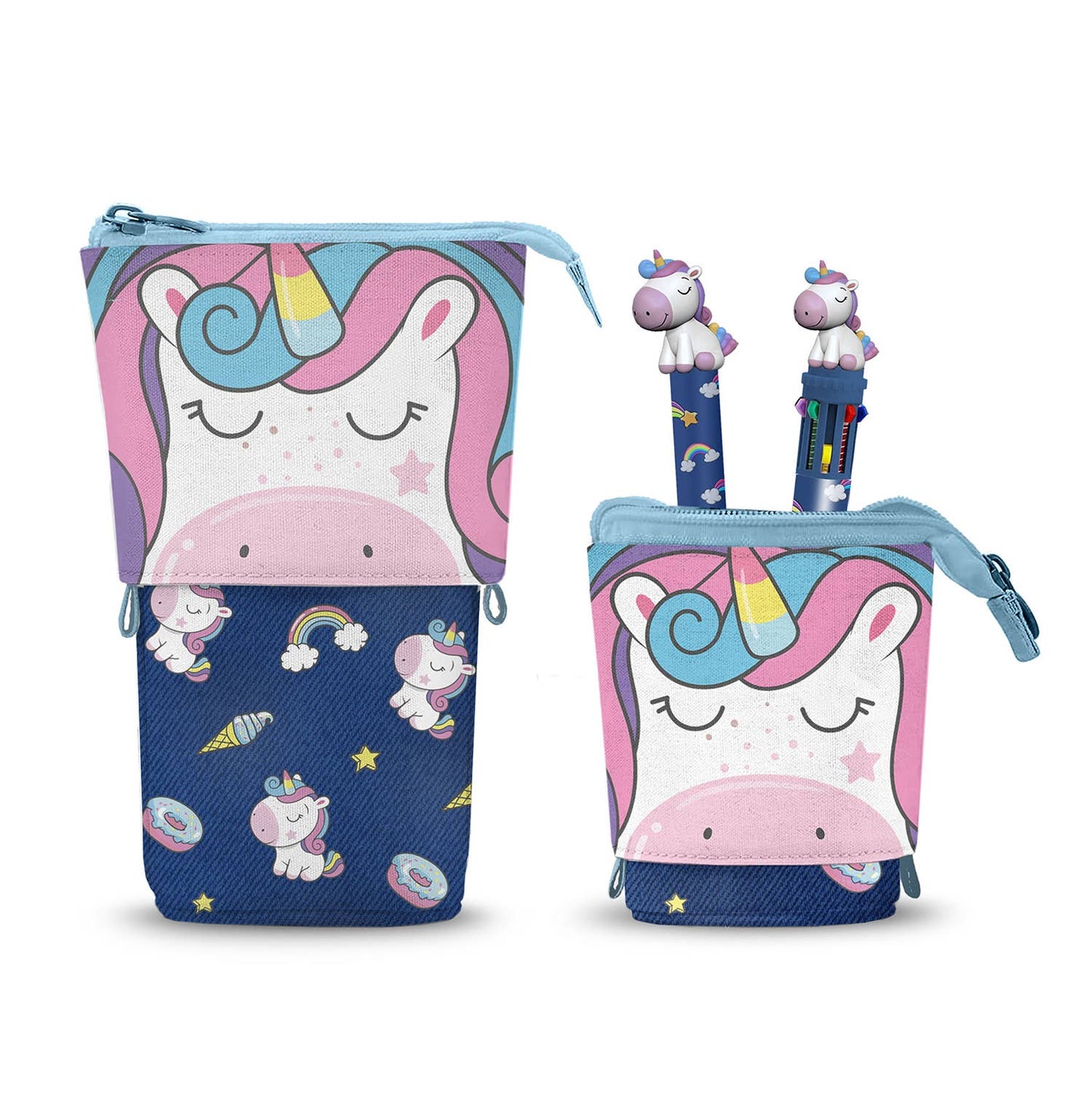 Étui Cute + Stylo 10 Couleurs + Stylo Gel Effaçable Oh My Pop! « Sweety » – Multicolore