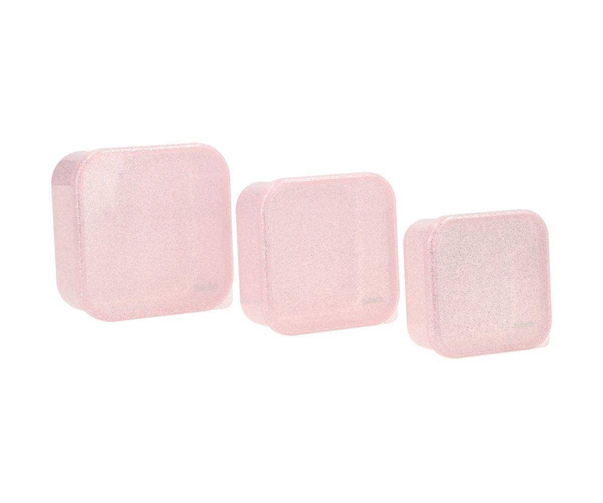 3 Boîtes à Déjeuner Rose Brillant à Paillettes - vue 3
