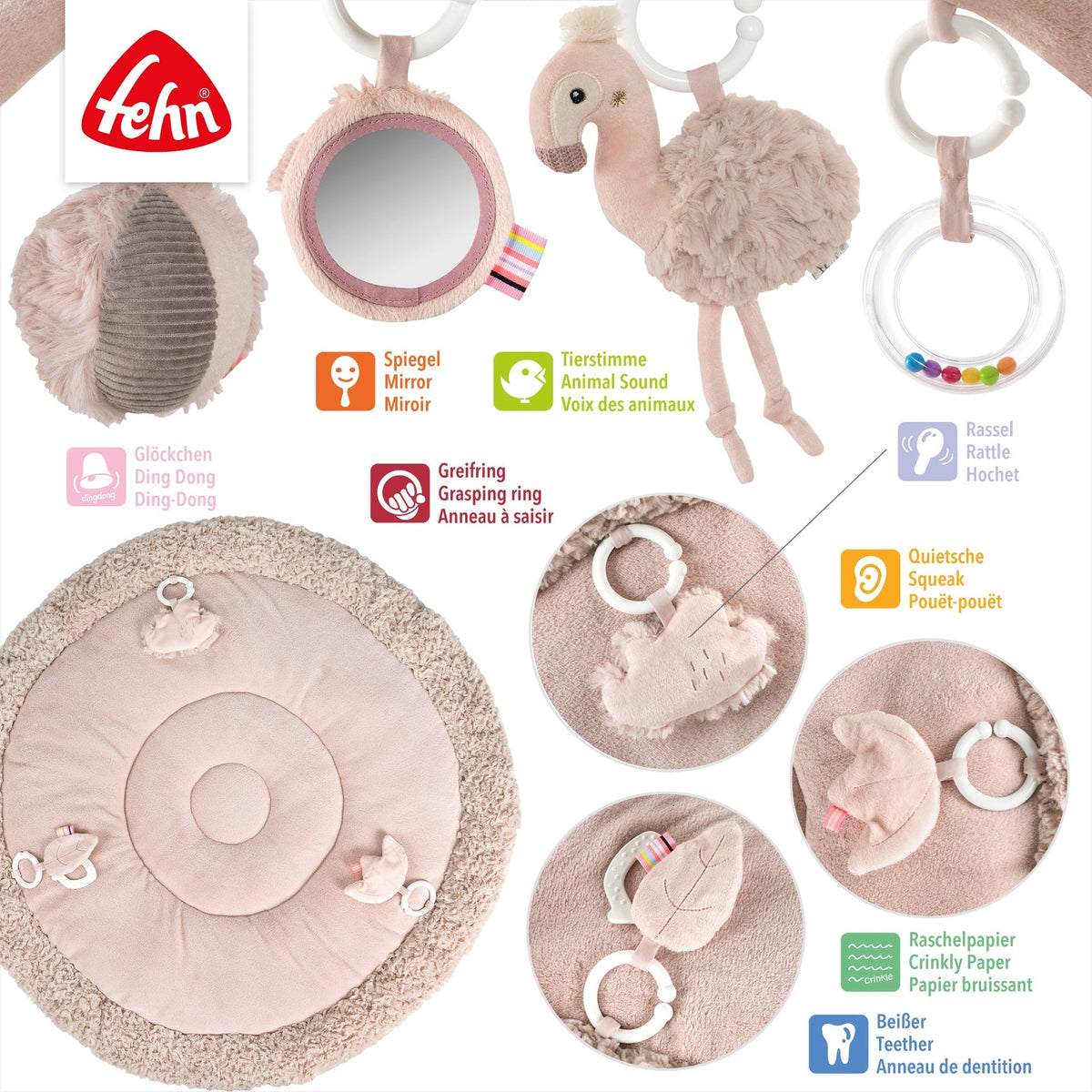 3-D-Activity-Decke Flamingo