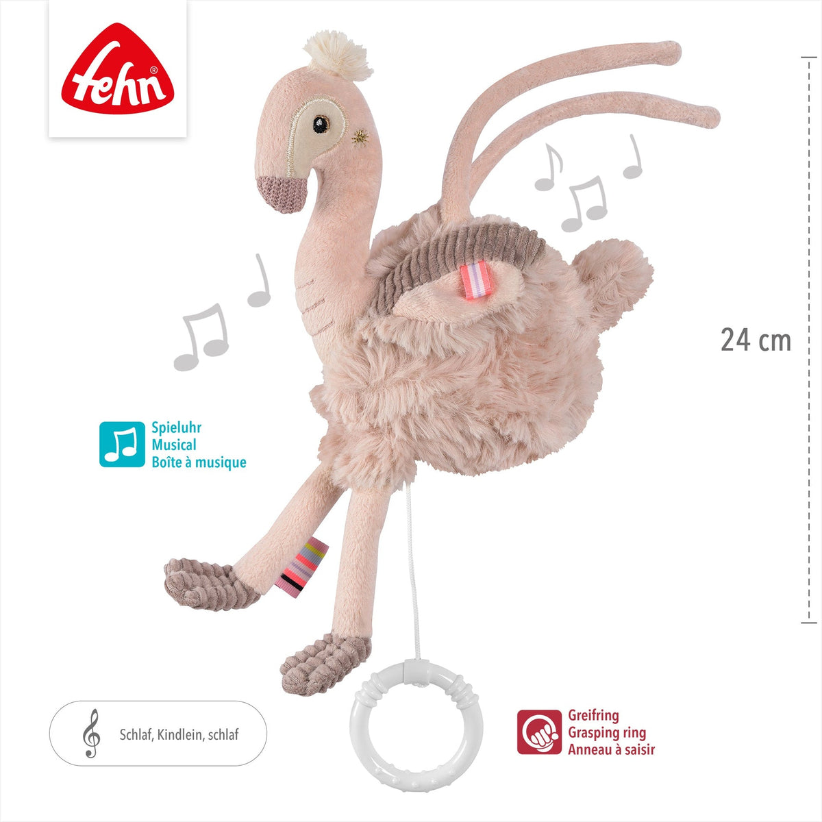 Mini-Spieluhr Flamingo