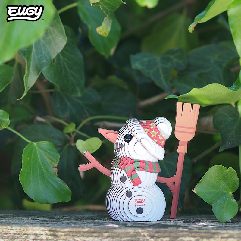 Maquette 3D EUGY 056 Bonhomme de neige – mise en scène