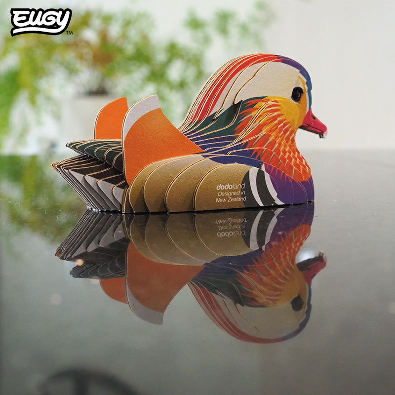 Maquette 3D EUGY 096 Canard mandarin – mise en scène – photographie 2