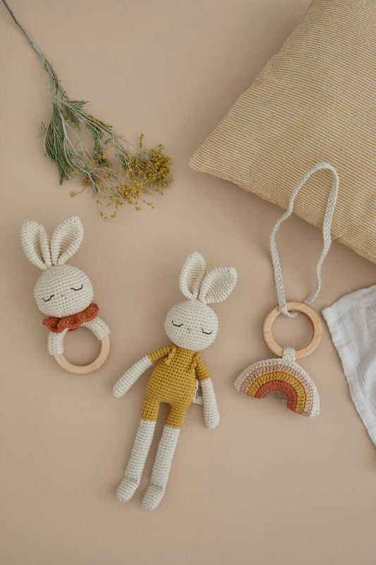 Doudou Bella ocher rabbit