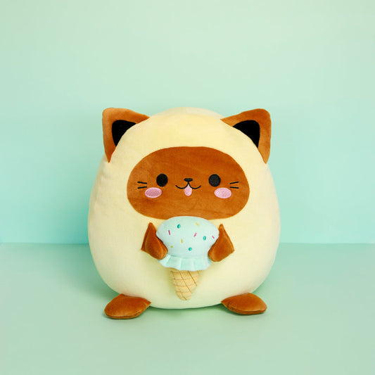 Kawaii Fluffy Minty Cushion
