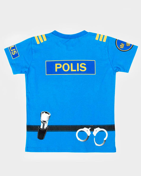 T-Shirt Polizei aus Bio-Baumwolle 110-116 cl 4-6 Jahre