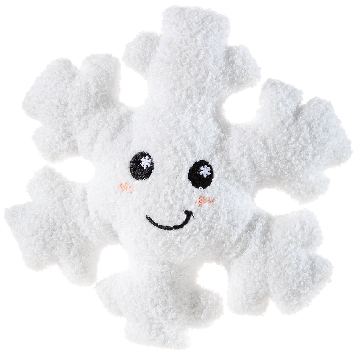 Coussin peluche KuMa Flocon de neige - 27 cm