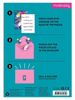 Puzzle Anniversaire Licorne Mudpuppy - boîte