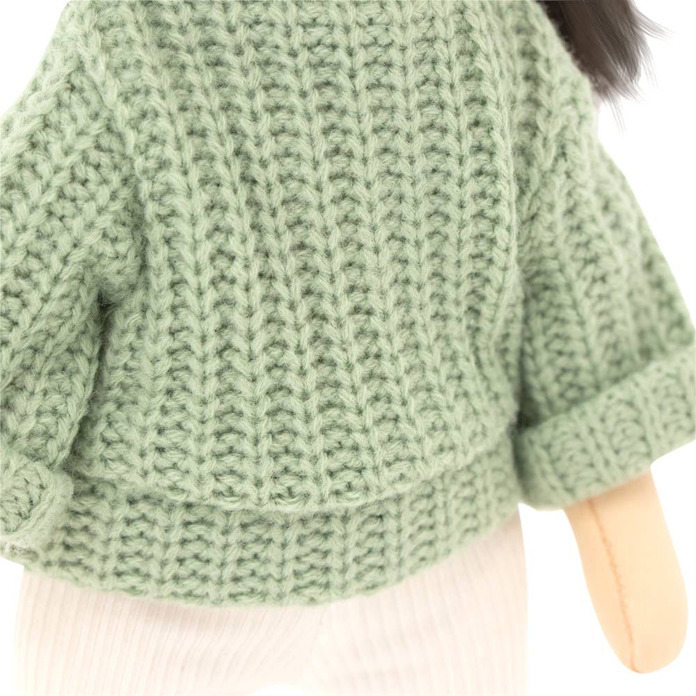 Lilu doll with green sweater, 32 cm