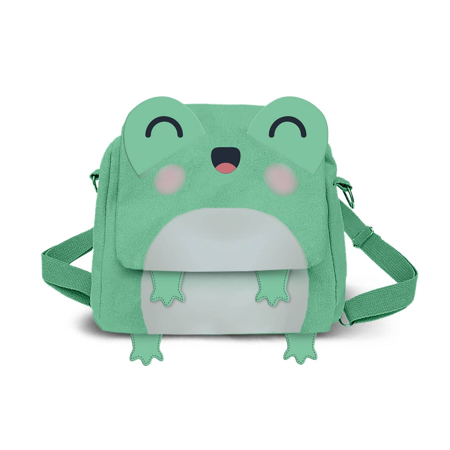 Sac-Sac à Dos Kawaii Oh My Pop! « Froggy » – Turquoise