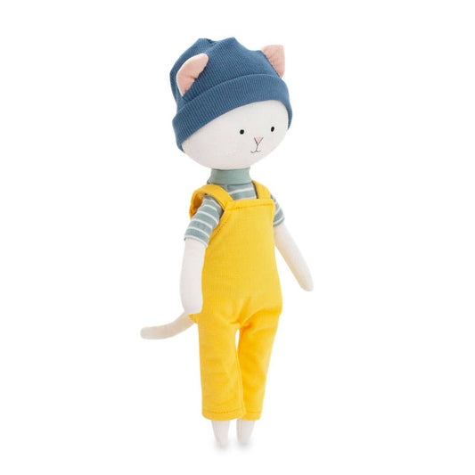 Peluche coton Cotti Motti Nicky le Chat - 29 cm - dès la naissance