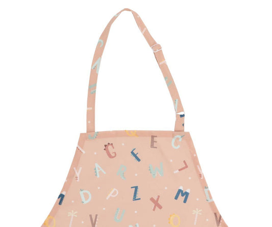 Funny Alphabet Letters Apron and Pot Holder Set