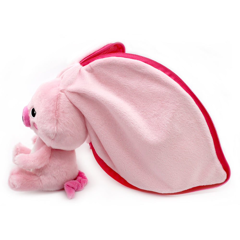Peluche réversible Piglet le cochon/radis – Flipetz – vue 8