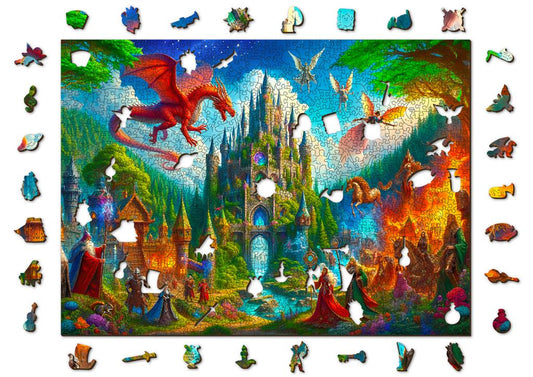 Puzzle en bois Château fantastique 1010 pièces Wooden.City
