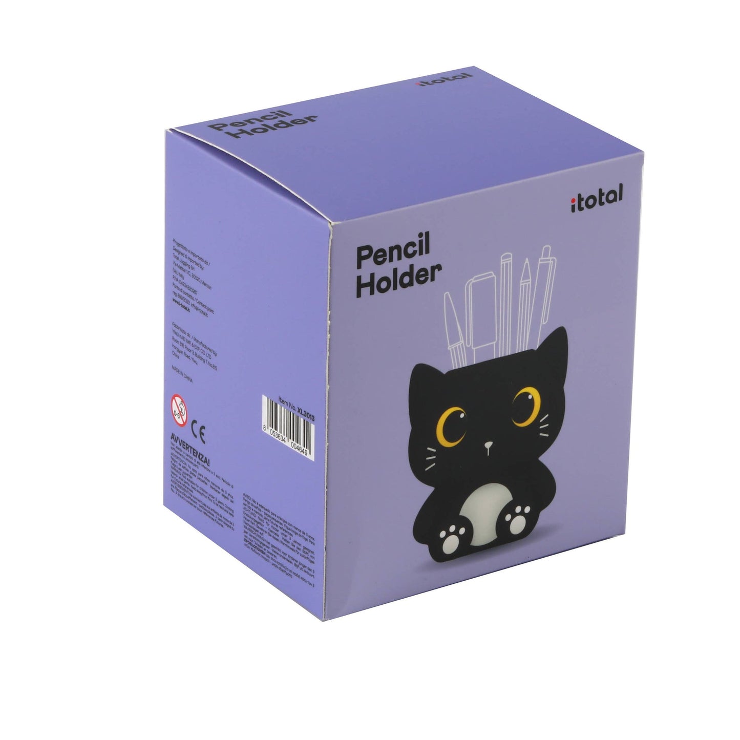 3D-Bleistifthalter schwarze Katze