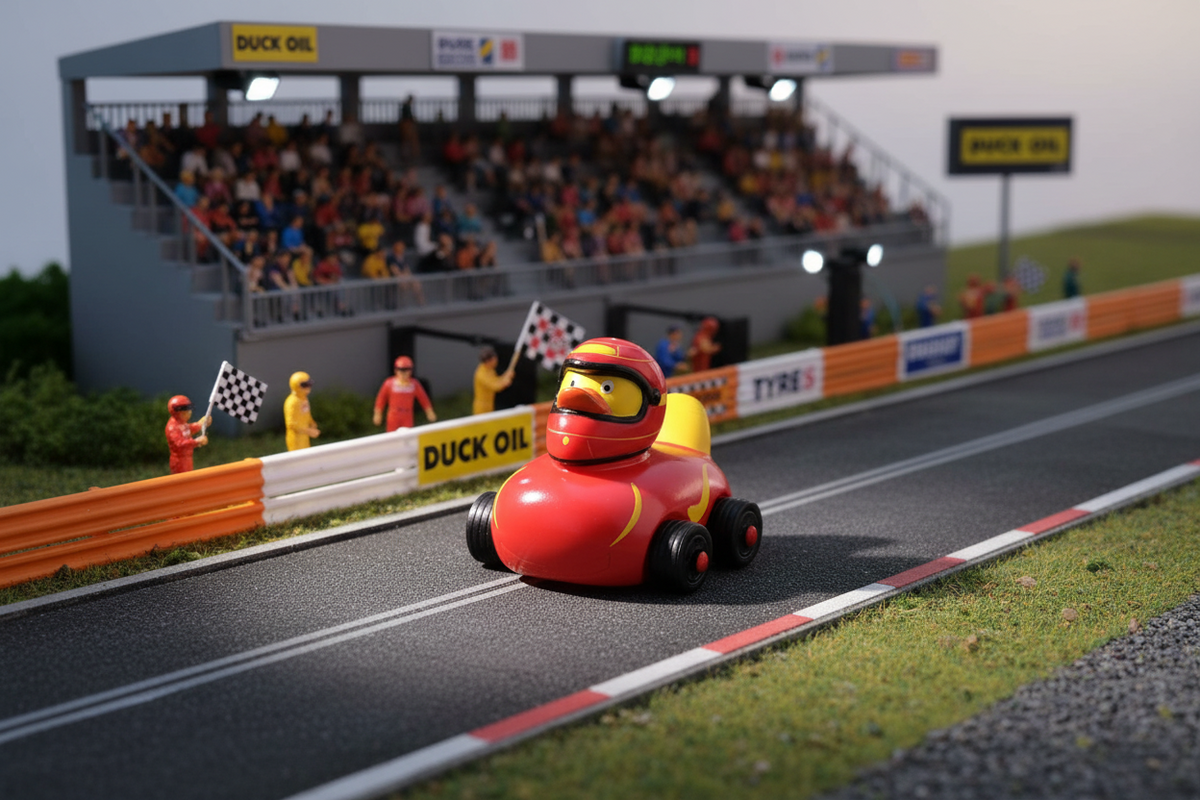 Canard à roulettes Formule 1 - Rouge