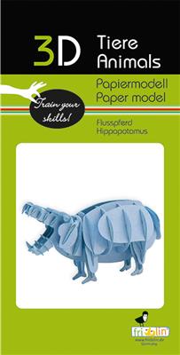 Modèle En Papier 3D - Hippopotame – vue produit 2