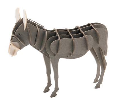 3D Paper Model: ÂNE 11x9x3,5cm, en sachet 10,5x21x0,5cm