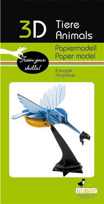Modèle En Papier 3D - Martin-pêcheur – vue produit 2