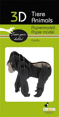Modèle En Papier 3D - Gorille – vue produit 2