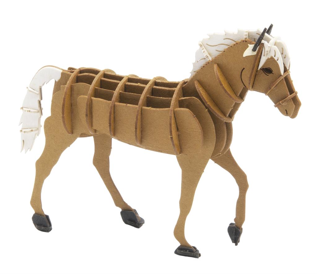 3D Papiermodell - Haflinger Pferd