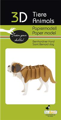 Modèle En Papier 3D - Chien Saint-Bernard – vue produit 2