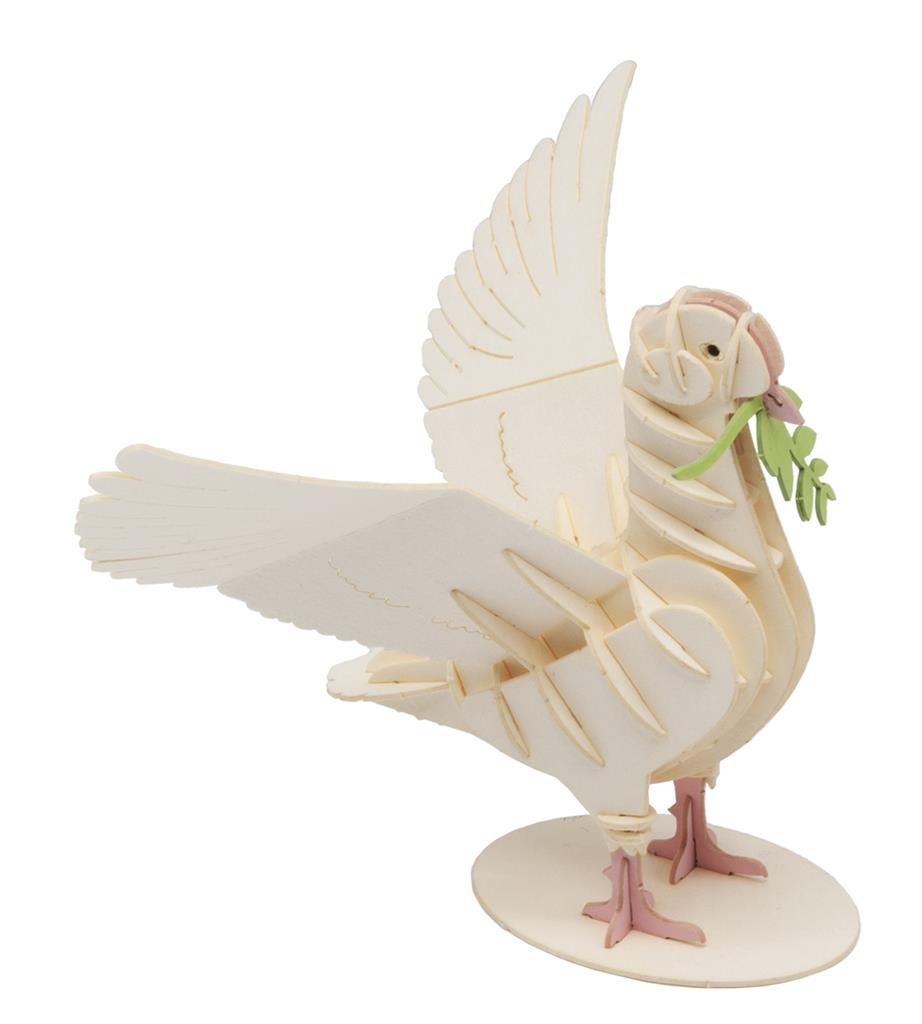 Modèle En Papier 3D - Pigeon Blanc – vue produit 3