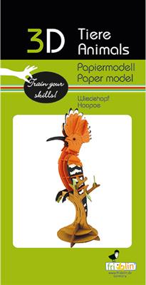 Modèle En Papier 3D - Huppe fasciée – vue produit 2