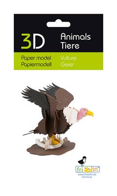 3D-Papiermodell - Weißer Geier