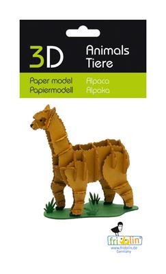 3D Papiermodell - Alpaka