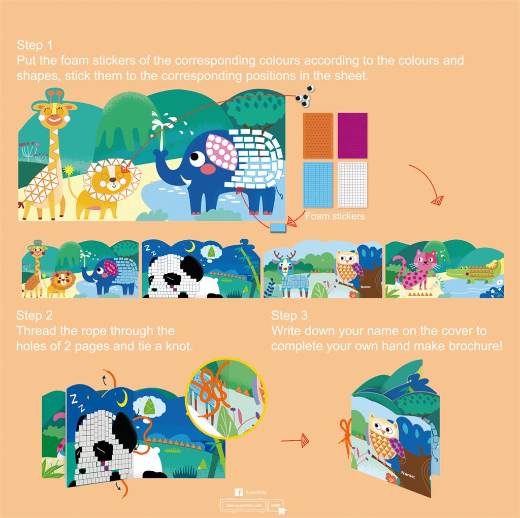 Mosaïque Junior - Je Crée Mon Premier Conte - Animaux Savages – vue produit 7