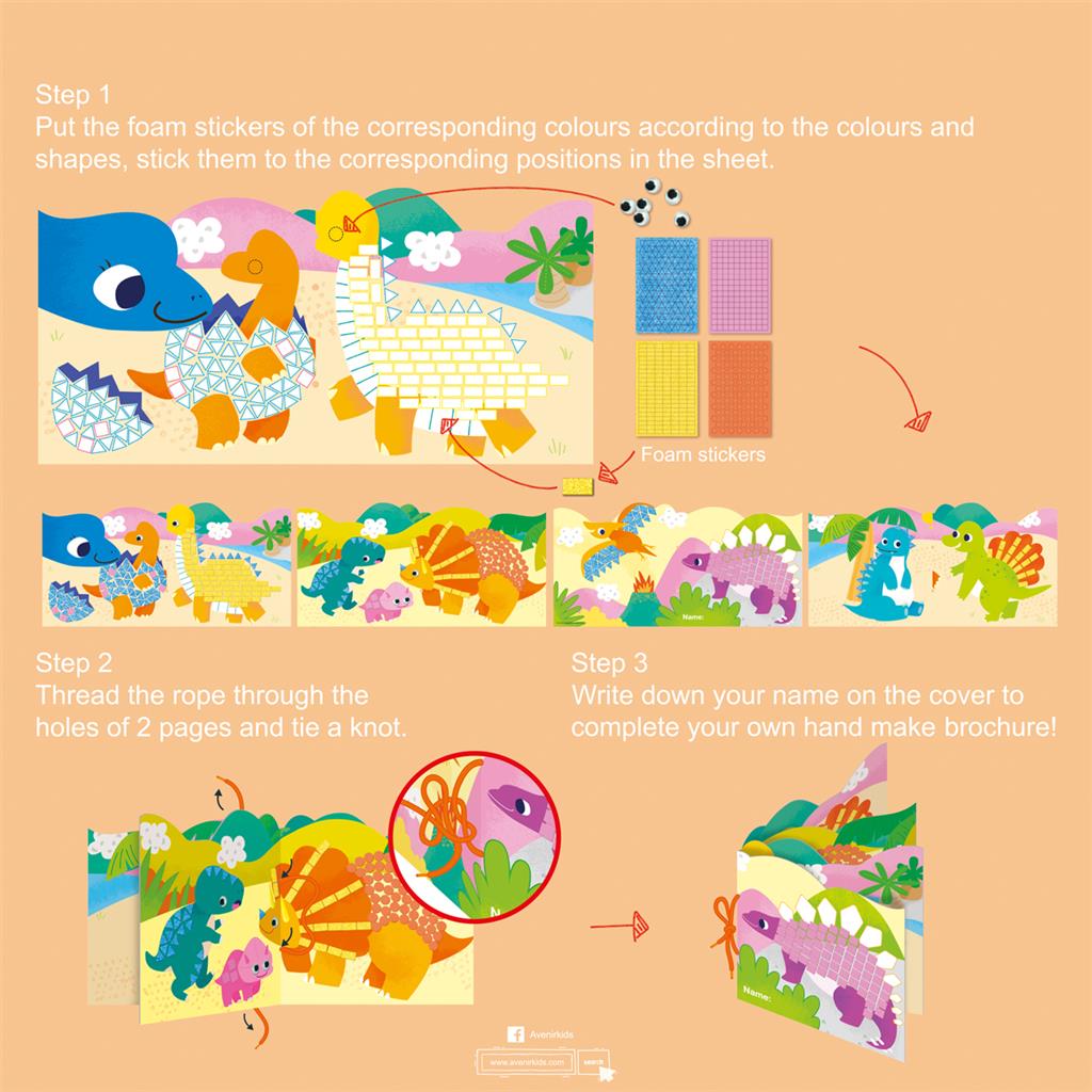 Mosaïque Junior - Je Crée Mon Premier Conte - Dinosaures – vue produit 5