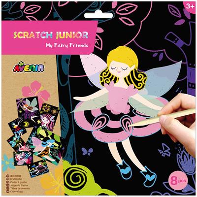 Avenir Scratch: JUNIOR / MES PETITES FÉES 23x23cm, 8 pièces, 3+