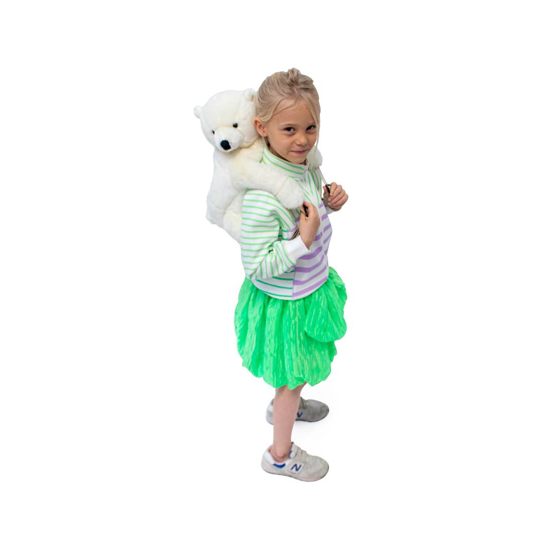 Sac à dos Peluche Enfant ours polaire