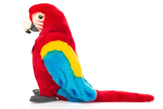 Red Macaw Parrot Plush Toy