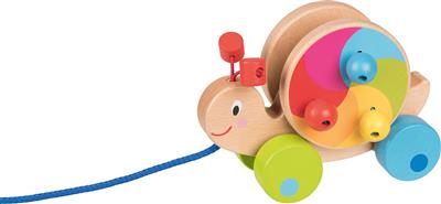 Animal à tirer: ESCARGOT 15,5x9x11,5cm, bois, 1+