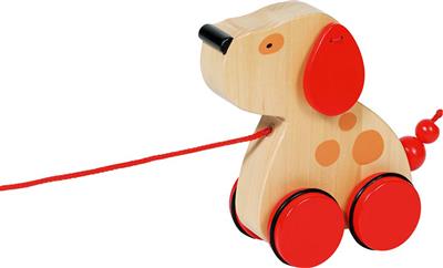 Animal à tirer: CHIEN Luhna 16x6,3x15cm, bois, 1+