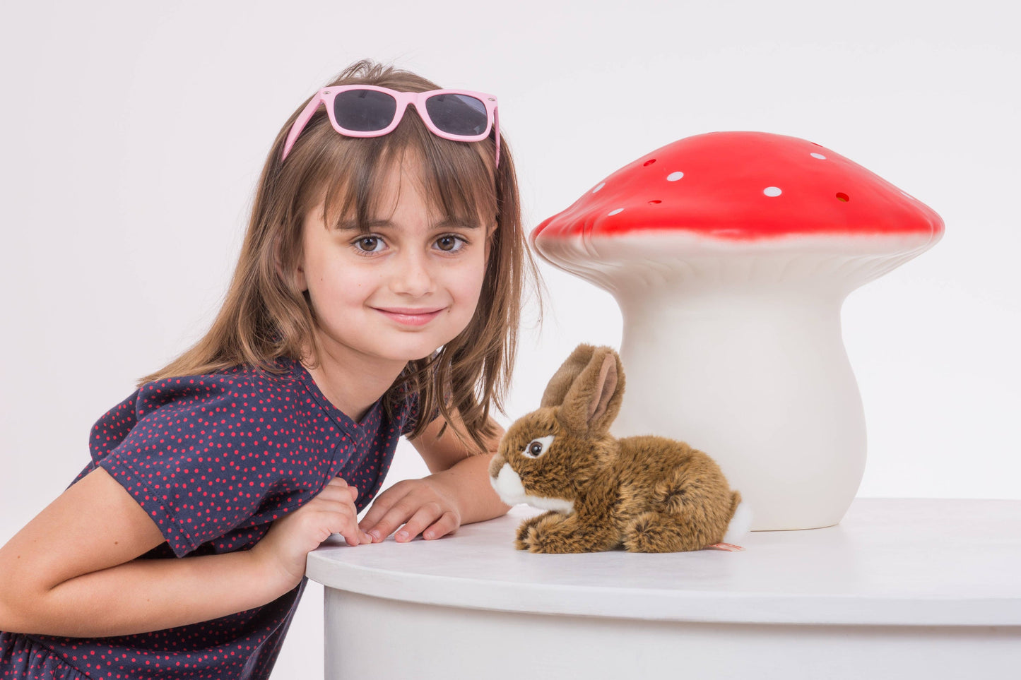 Brown Sitting Rabbit Plush Toy