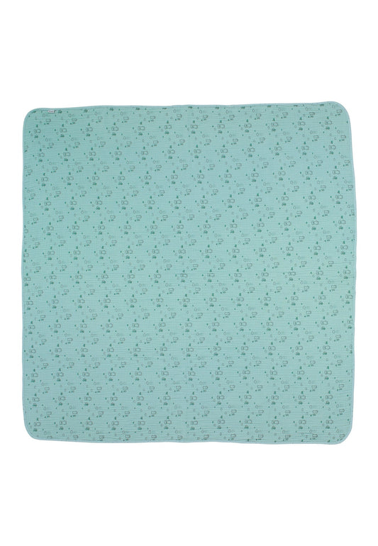 Couverture bébé Ours Ben en mousseline - 120 x 120 cm – vue 2