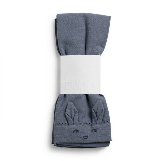 Set von 2 zarten blauen / wacholder blauen Tischtüchern