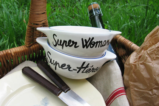 Bretonische Super Woman-Schüssel
