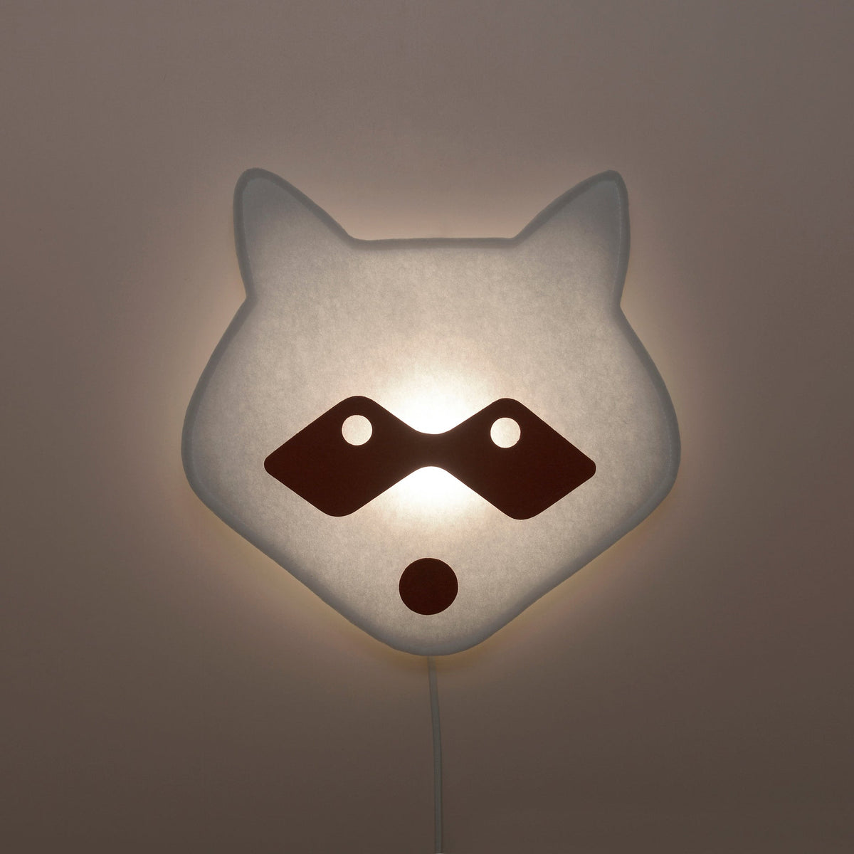 Applique Soft Light Masque Raton Laveur