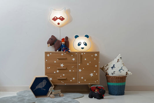 Wandleuchte Soft Light Mask Waschbär