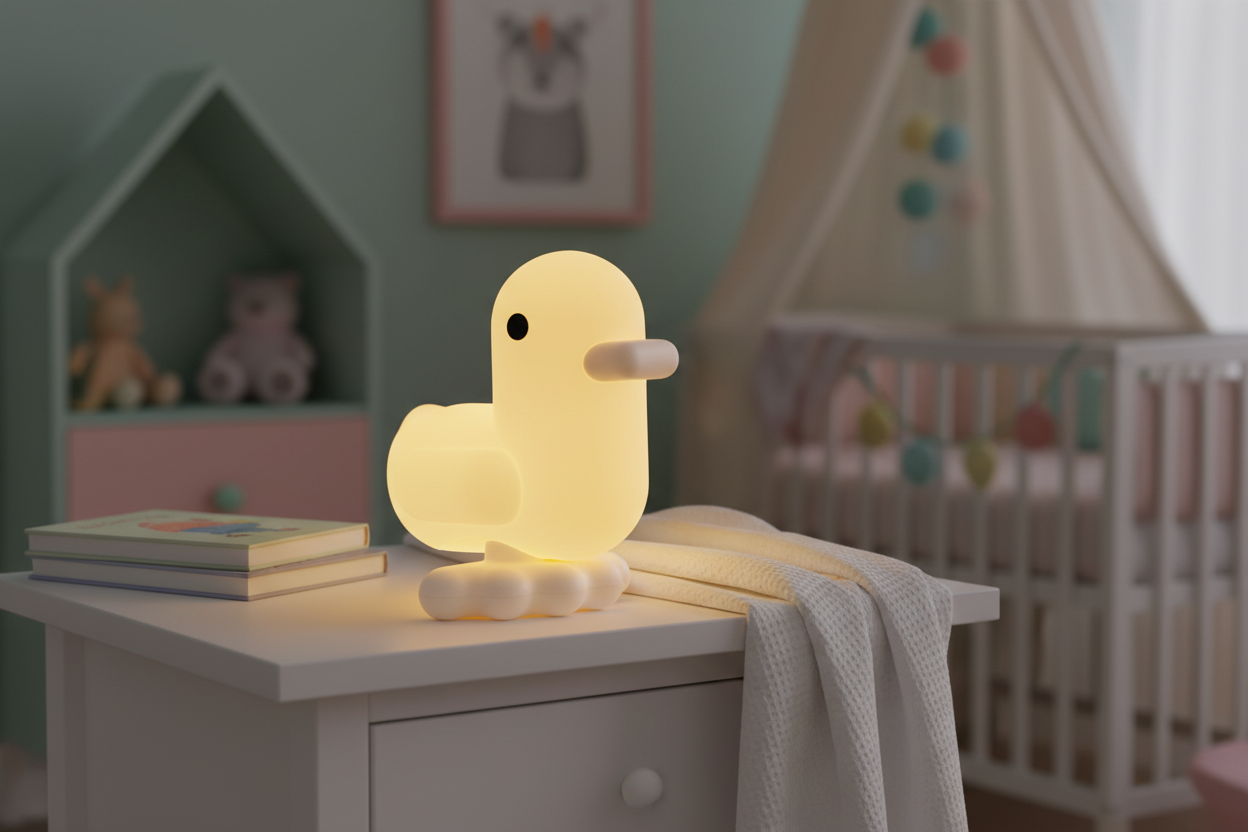 Pastel Yellow Duck Night Light