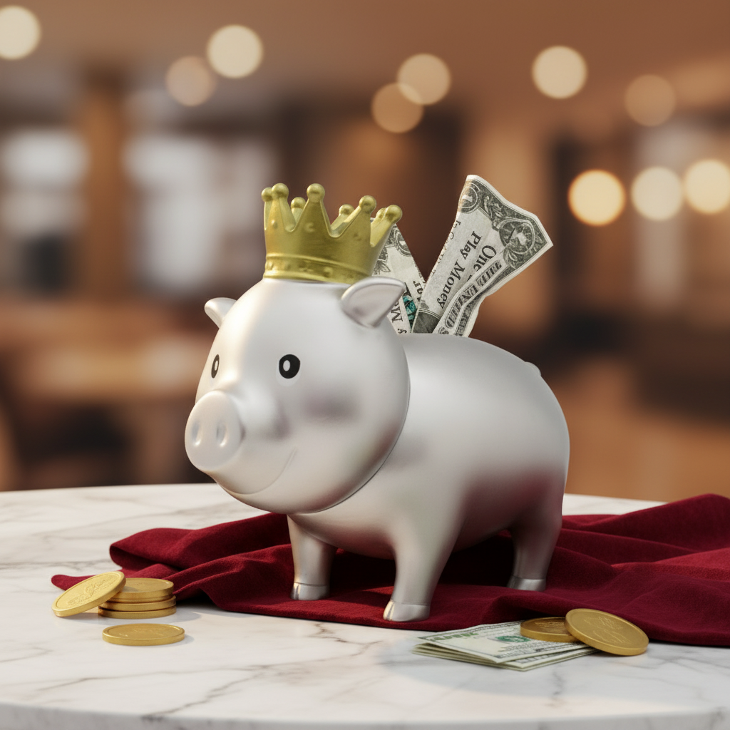 Crown Silver Pig