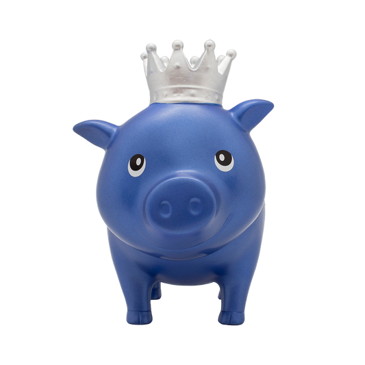 Cochon Diamant Bleu Couronne - vue 2