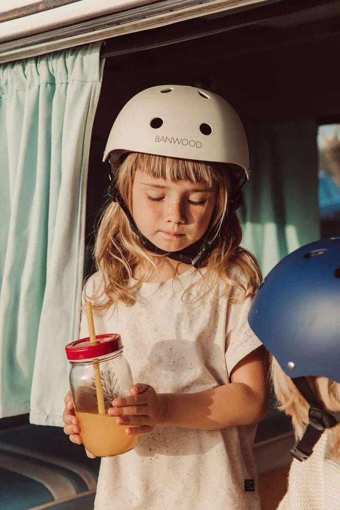 casque enfant creme mate banwood