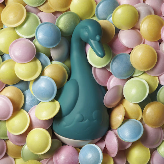 Culbuto cygne bleu Le Père d’Eugène – Culbuto Original – vue 2