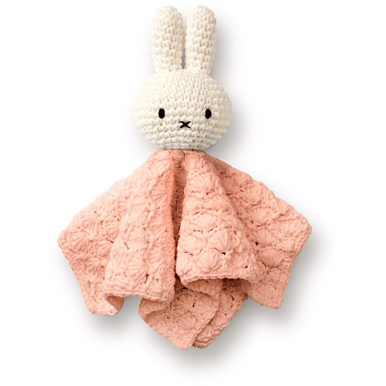 Doudou Vintage Miffy rose pastel - Just Dutch