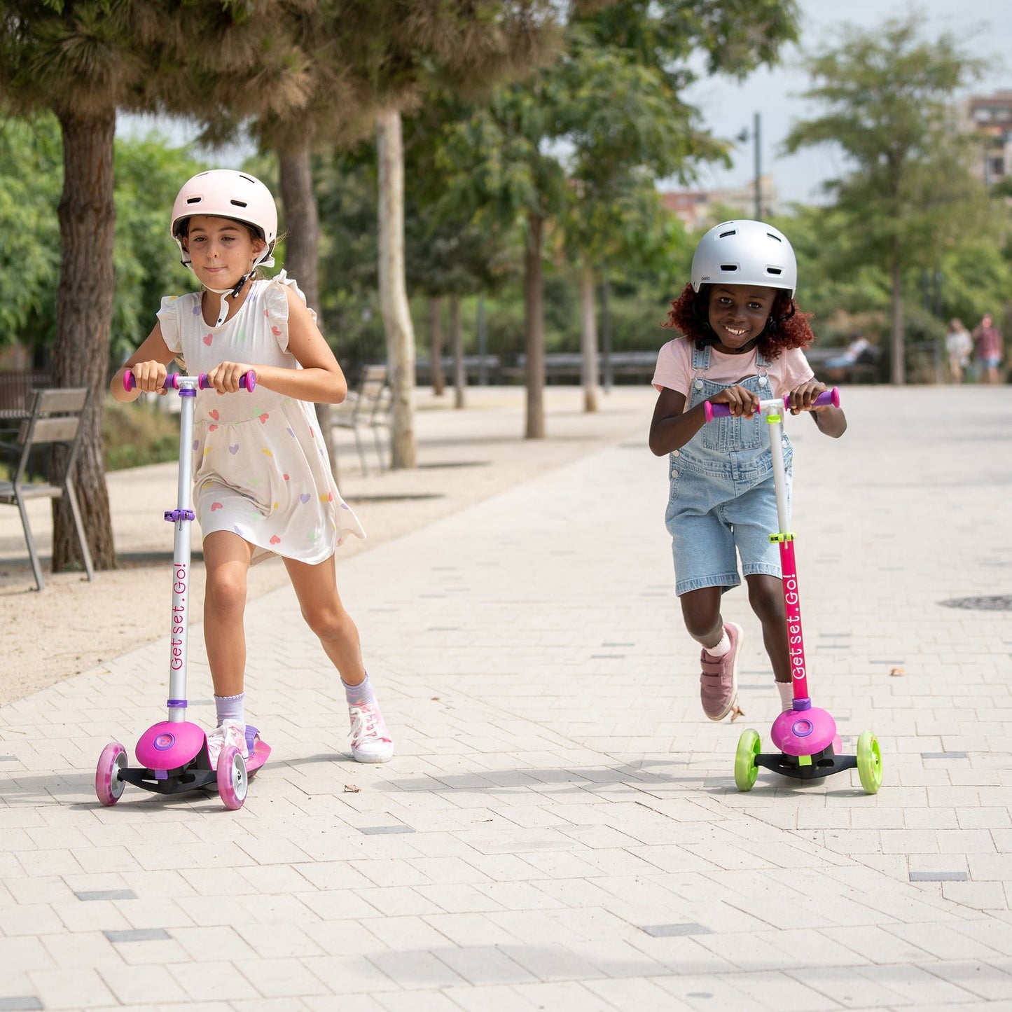 Trunki Trottinette pliante à 3 roues - Petite 2-5 ans (Rose)