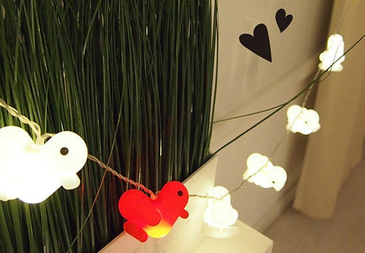 Leichte Girlande Ente Liebe